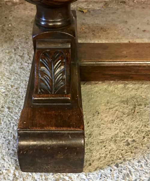 1920'S OAK REFECTORY TABLE - ADDITIONAL PHOTO 8