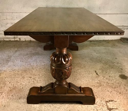 1920'S OAK REFECTORY TABLE - ADDITIONAL PHOTO 9