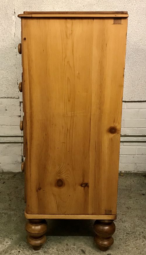 VICTORIAN PINE CHEST OF DRAWERS - ADDITIONAL PHOTO 9