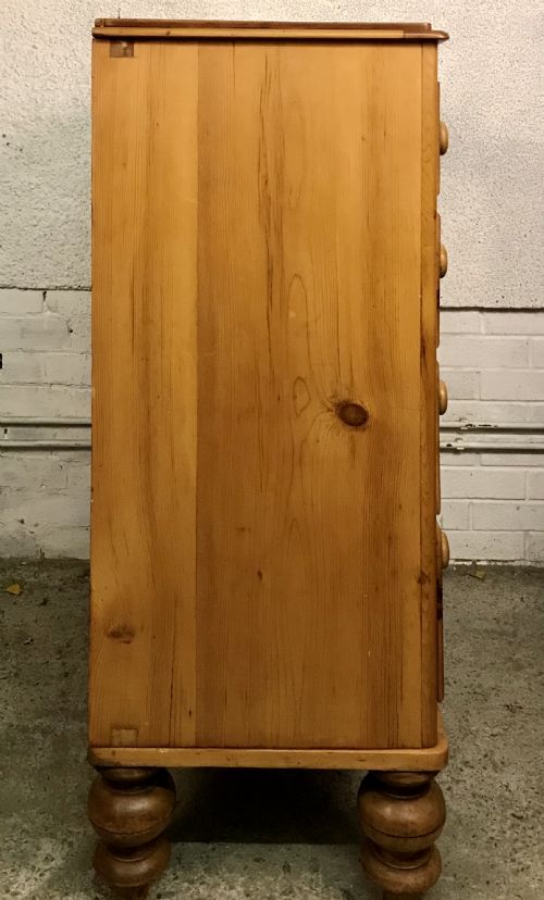 VICTORIAN PINE CHEST OF DRAWERS - ADDITIONAL PHOTO 10