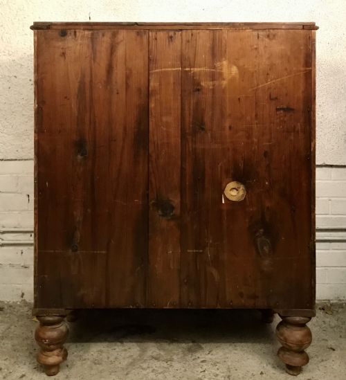 VICTORIAN PINE CHEST OF DRAWERS - ADDITIONAL PHOTO 11