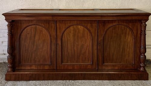 VICTORIAN MAHOGANY GLAZED TOP BOOKCASE - ADDITIONAL PHOTO 4