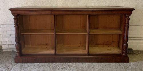 VICTORIAN MAHOGANY GLAZED TOP BOOKCASE - ADDITIONAL PHOTO 5