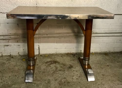 1920'S FRENCH BISTRO TABLE IN ART DECO STYLE - ADDITIONAL PHOTO 1