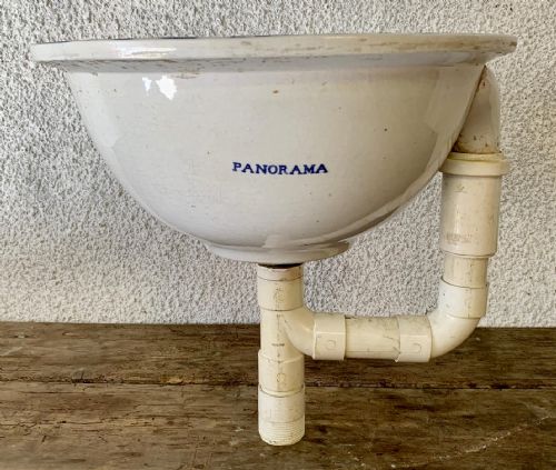VICTORIAN BLUE AND WHITE PATTERNED SINK - ADDITIONAL PHOTO 8