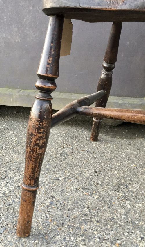 VICTORIAN ELM AND BEECH WINDSOR ARM CHAIR - ADDITIONAL PHOTO 7