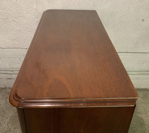 VICTORIAN MAHOGANY CHEST OF DRAWERS WITH ORIGINAL KNOBS - ADDITIONAL PHOTO 1