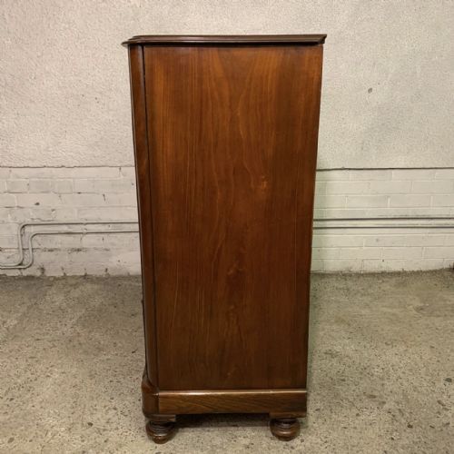 VICTORIAN MAHOGANY CHEST OF DRAWERS WITH ORIGINAL KNOBS - ADDITIONAL PHOTO 7