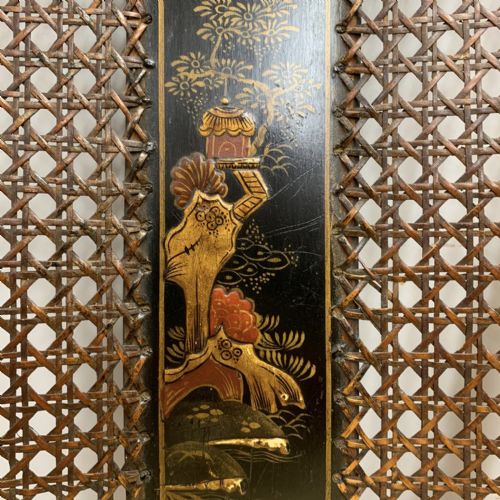 A PAIR OF ENGLISH CHINOISERIE AND JAPANNED LACQUERED ARM CHAIRS - ADDITIONAL PHOTO 4
