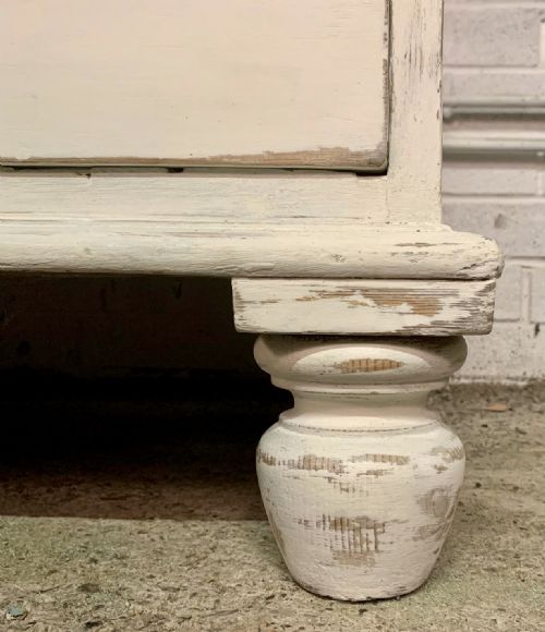 MID 19TH CENTURY 1850 PAINTED HOUSEKEEPER'S CUPBOARD - ADDITIONAL PHOTO 11