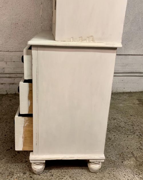 MID 19TH CENTURY 1850 PAINTED HOUSEKEEPER'S CUPBOARD - ADDITIONAL PHOTO 14