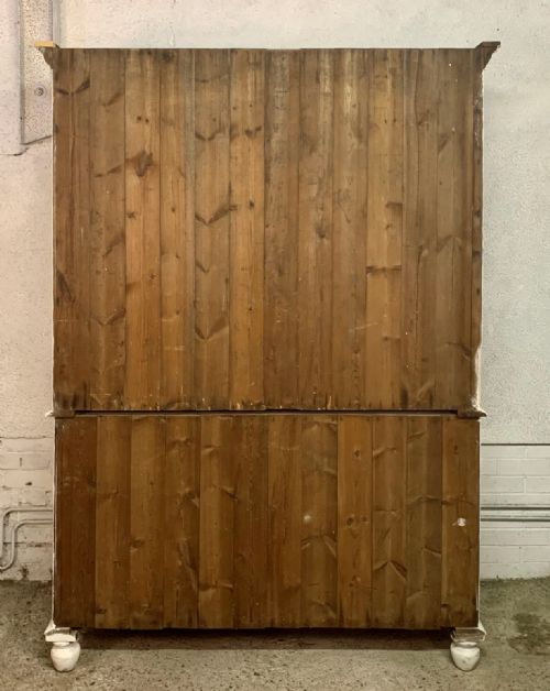 MID 19TH CENTURY 1850 PAINTED HOUSEKEEPER'S CUPBOARD - ADDITIONAL PHOTO 18