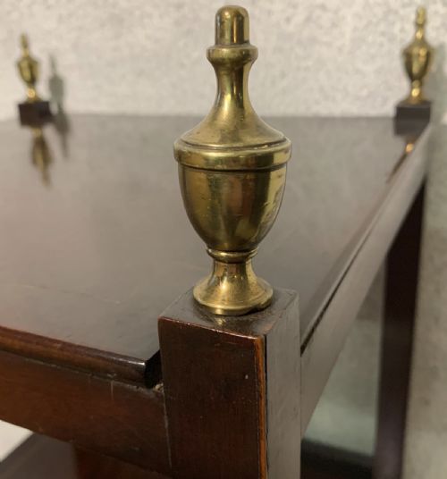 VICTORIAN MAHOGANY WHATNOT WITH BOXWOOD AND EBONY INLAYS - ADDITIONAL PHOTO 3