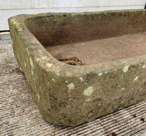 19TH CENTURY HAND CARVED PENNANT STONE SINK - ADDITIONAL PHOTO 3