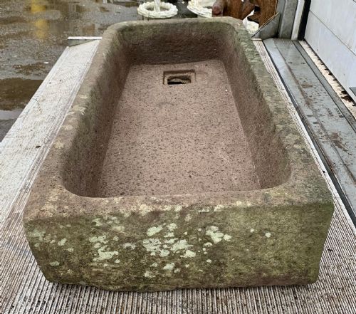 19TH CENTURY HAND CARVED PENNANT STONE SINK - ADDITIONAL PHOTO 6