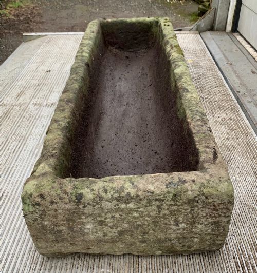 19TH CENTURY HAND CARVED SANDSTONE TROUGH - ADDITIONAL PHOTO 4
