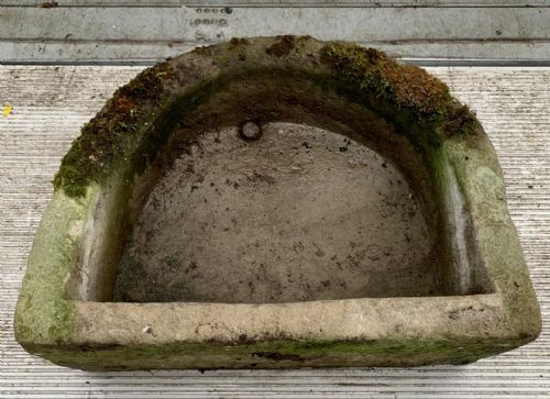 19TH CENTURY HAND CARVED SANDSTONE D END TROUGH - ADDITIONAL PHOTO 5