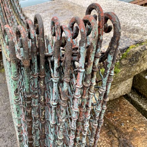 SET OF 11 VICTORIAN WIRE MESH RAILINGS - ADDITIONAL PHOTO 5