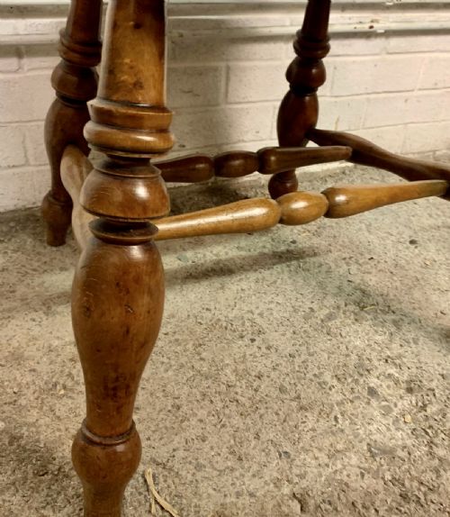 PAIR OF 19TH CENTURY SMOKER'S BOW CAPTAIN'S CHAIRS WITH BEECH FRAME AND ELM SEAT - ADDITIONAL PHOTO 11