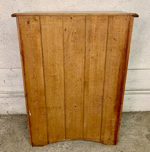 VICTORIAN PINE CHEST OF DRAWERS WITH ORIGINAL PORCELAIN KNOBS - ADDITIONAL PHOTO 9