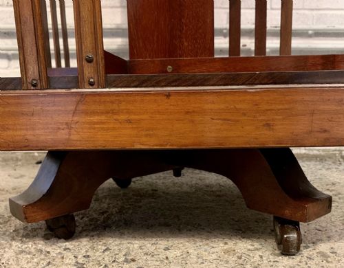EDWARDIAN MAHOGANY REVOLVING BOOKCASE - ADDITIONAL PHOTO 7