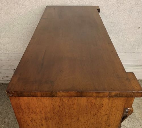 VICTORIAN MAHOGANY SCOTTISH CHEST OF 7 DRAWERS COMPLETE WITH ORIGINAL TURNED KNOBS - ADDITIONAL PHOTO 3
