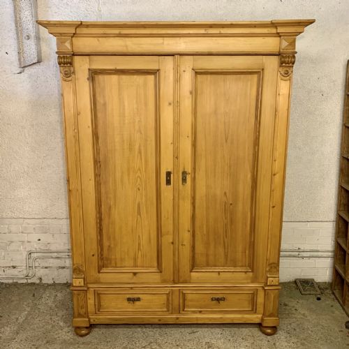 circa 1900 east european pine knock down wardrobe - CATEGORY: ANTIQUE WARDROBES - DATED 1900