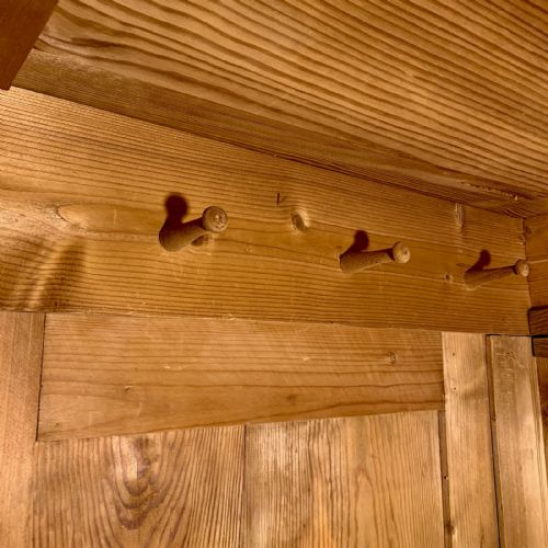 CIRCA 1900 EAST EUROPEAN PINE KNOCK DOWN WARDROBE - ADDITIONAL PHOTO 5