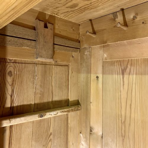 CIRCA 1900 EAST EUROPEAN PINE KNOCK DOWN WARDROBE - ADDITIONAL PHOTO 6