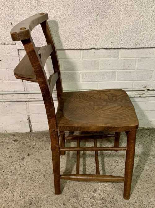 SET OF 4 ELM AND BEECH CHAPEL CHAIRS - ADDITIONAL PHOTO 4