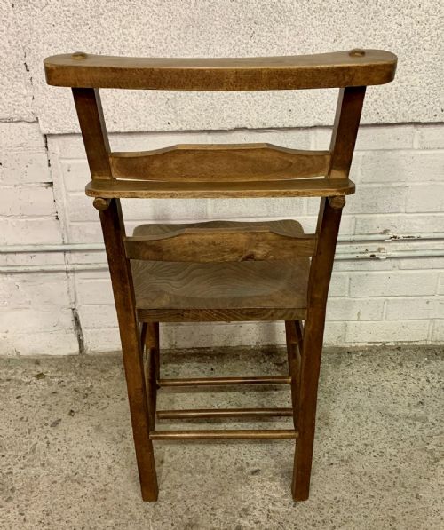 SET OF 4 ELM AND BEECH CHAPEL CHAIRS - ADDITIONAL PHOTO 5