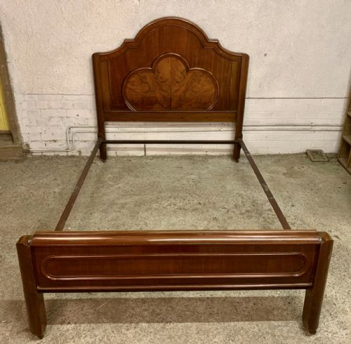 VICTORIAN MAHOGANY DOUBLE BED 4' 6 WIDE WITH NEW BASE - ADDITIONAL PHOTO 4