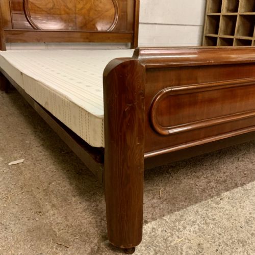 VICTORIAN MAHOGANY DOUBLE BED 4' 6 WIDE WITH NEW BASE - ADDITIONAL PHOTO 5