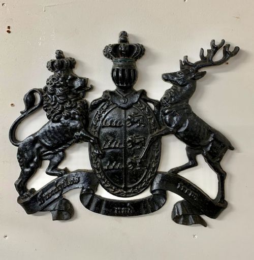 19th Century Cast Iron Coat of Arms of the "Kingdom of Wurttemberg"