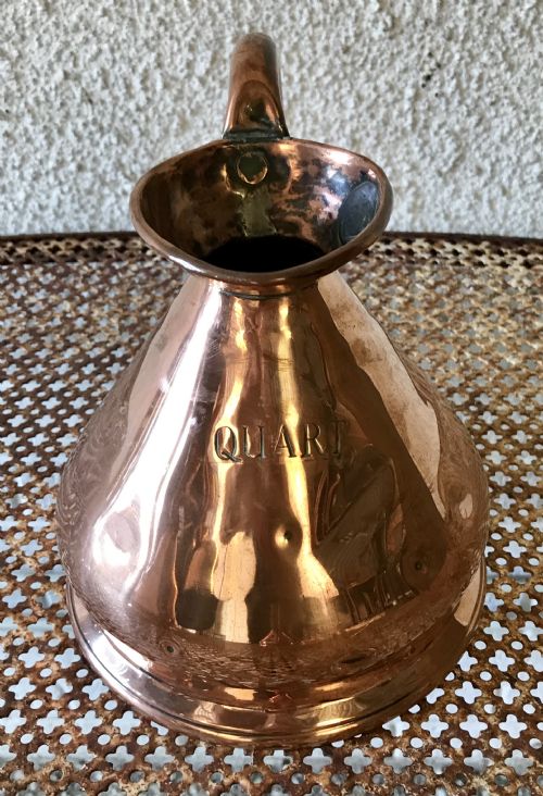 VERY RARE HARLEQUIN SET OF 8 VICTORIAN COPPER MEASURES - ADDITIONAL PHOTO 11