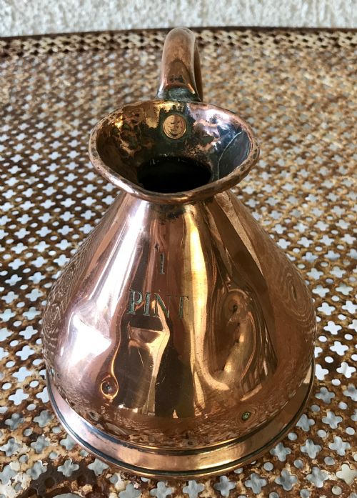 VERY RARE HARLEQUIN SET OF 8 VICTORIAN COPPER MEASURES - ADDITIONAL PHOTO 12
