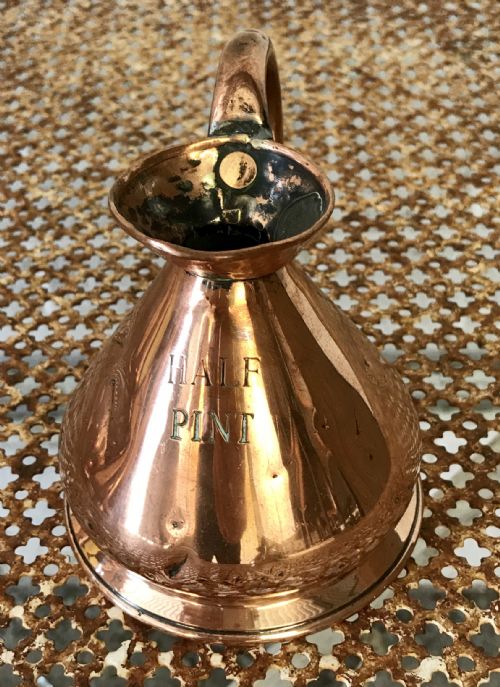 VERY RARE HARLEQUIN SET OF 8 VICTORIAN COPPER MEASURES - ADDITIONAL PHOTO 13