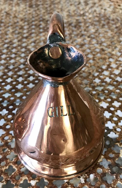 VERY RARE HARLEQUIN SET OF 8 VICTORIAN COPPER MEASURES - ADDITIONAL PHOTO 14