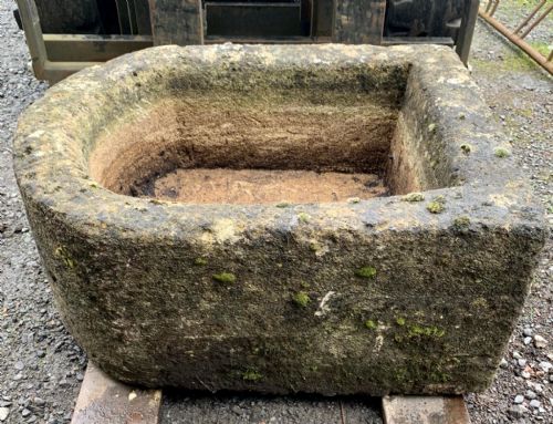 19TH CENTURY BATH STONE D END TROUGH - ADDITIONAL PHOTO 2