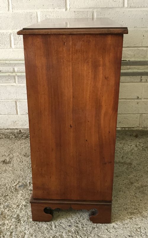 VICTORIAN MAHOGANY BANK OF 5 COLLECTORS DRAWERS WITH ORIGINAL EBONIZED KNOBS - ADDITIONAL PHOTO 8