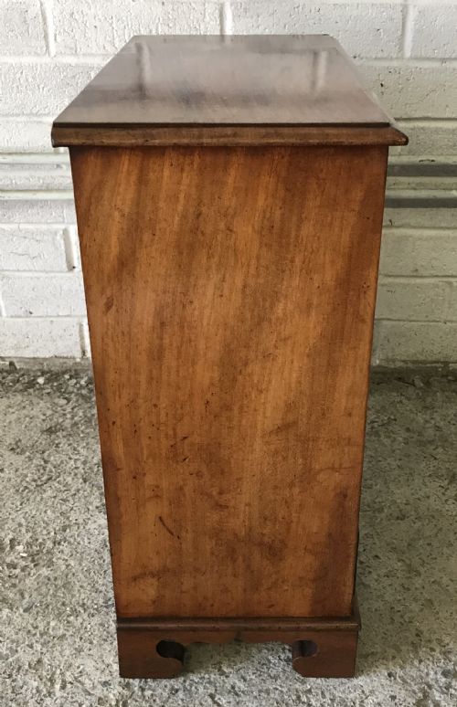 VICTORIAN MAHOGANY BANK OF 5 COLLECTORS DRAWERS WITH ORIGINAL EBONIZED KNOBS - ADDITIONAL PHOTO 9