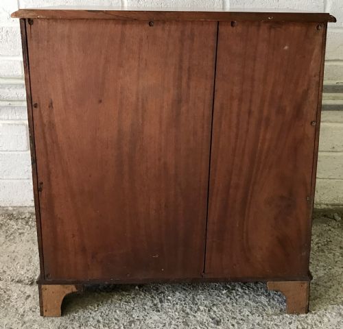VICTORIAN MAHOGANY BANK OF 5 COLLECTORS DRAWERS WITH ORIGINAL EBONIZED KNOBS - ADDITIONAL PHOTO 10