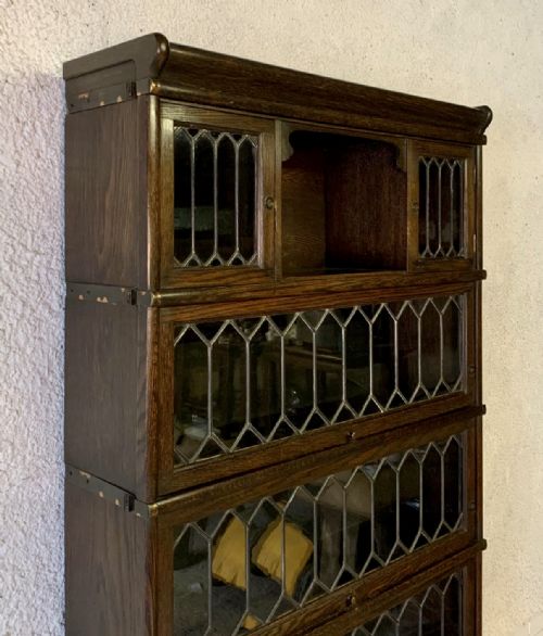 1920'S OAK STACKING BOOKCASE - ADDITIONAL PHOTO 4