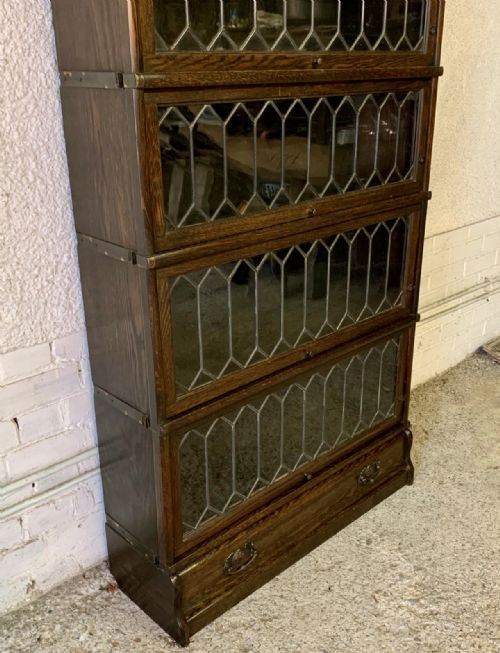 1920'S OAK STACKING BOOKCASE - ADDITIONAL PHOTO 5