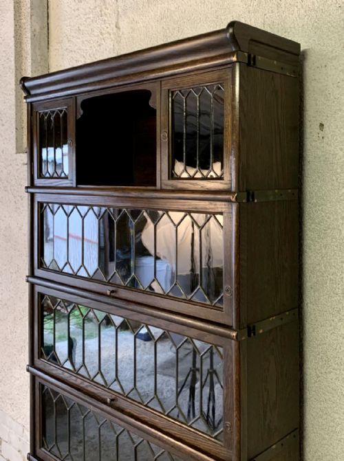 1920'S OAK STACKING BOOKCASE - ADDITIONAL PHOTO 6