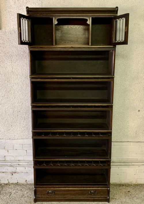 1920'S OAK STACKING BOOKCASE - ADDITIONAL PHOTO 8