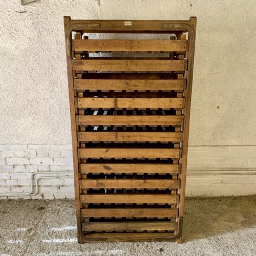 early 20th century pine apple rack with 12 double side pullout racks - CATEGORY: ANTIQUE MISCELLANEOUS - DATED 1920