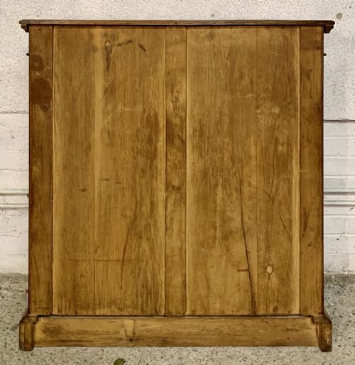 VICTORIAN DWARF OAK BOOKCASE WITH GLAZED DOORS - ADDITIONAL PHOTO 13