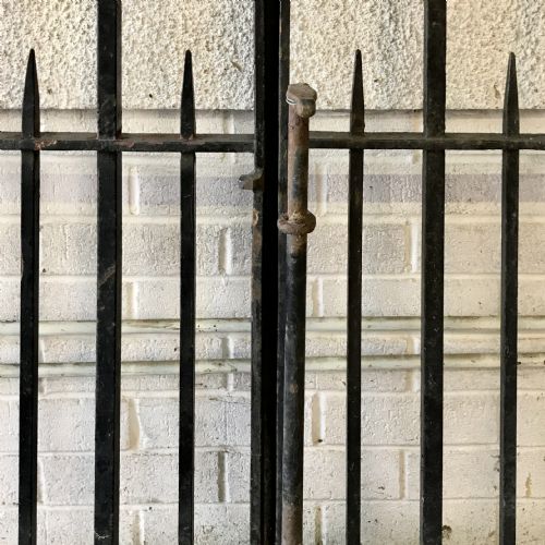 PAIR OF IMPRESSIVE VICTORIAN ENTRANCE DRIVEWAY GATES 10' 3 WIDE - ADDITIONAL PHOTO 15