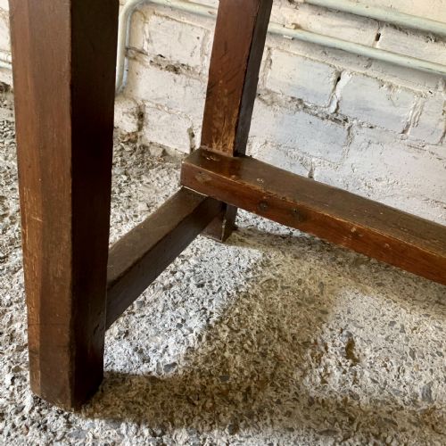 VICTORIAN PINE CHAPEL BENCH IN ORIGINAL FINISH - ADDITIONAL PHOTO 4